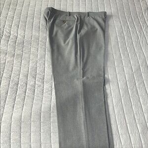 Chaps Elegant Gray Herringbone Trousers